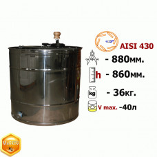 Медогонка 6-ти рамочная поворотная Дадан нержавеющая (AISI 430)