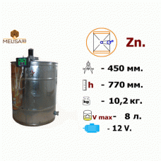 Медогонка 2-х рамочная неповоротная (Zn) с электроприводом 12V
