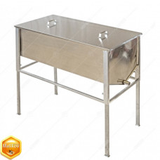 Воскотопка для парогенератора, с плоской корзиной FB и крышкой. 1,5 м. (AISI 304)
